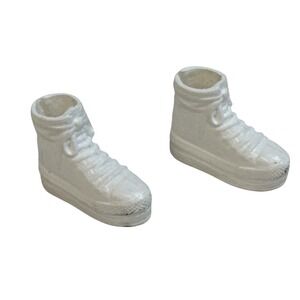 Doll Shoes White High Top Sneakers Fashion Doll‎ Accessories Mattel